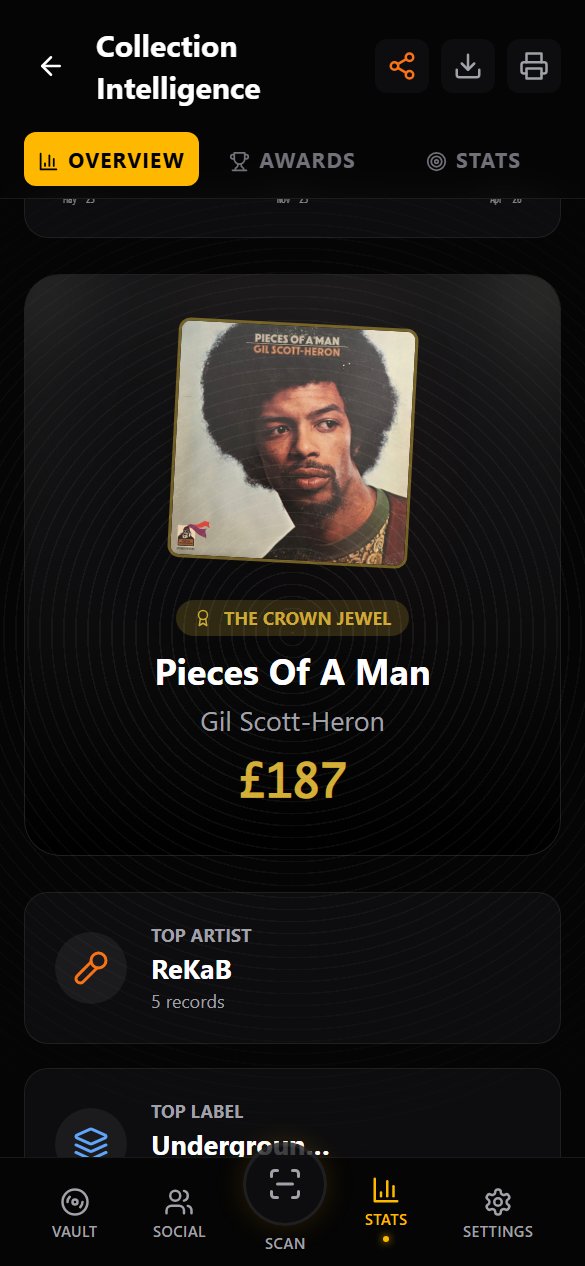 Wax Vault app screen 2