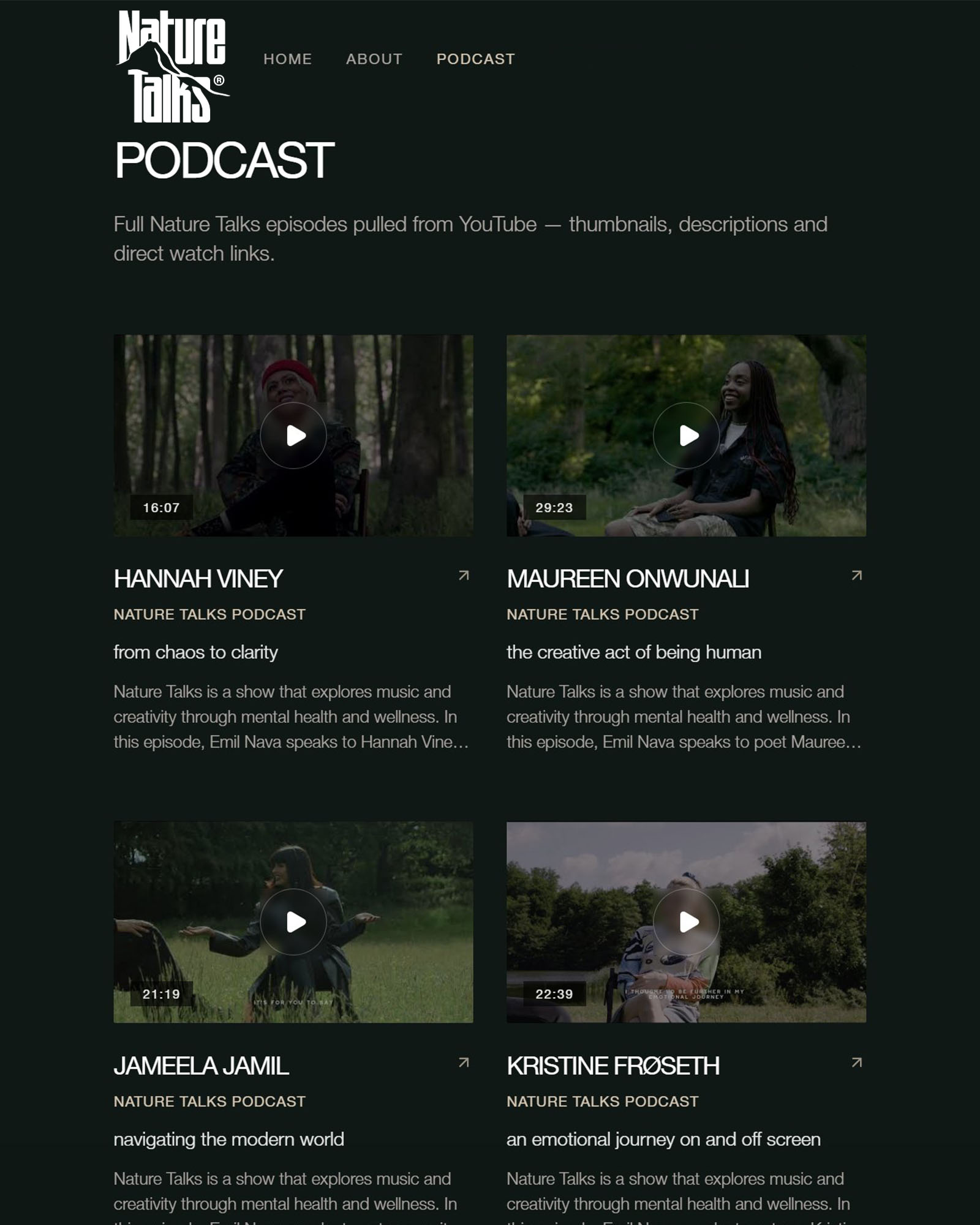 Nature Talks preview